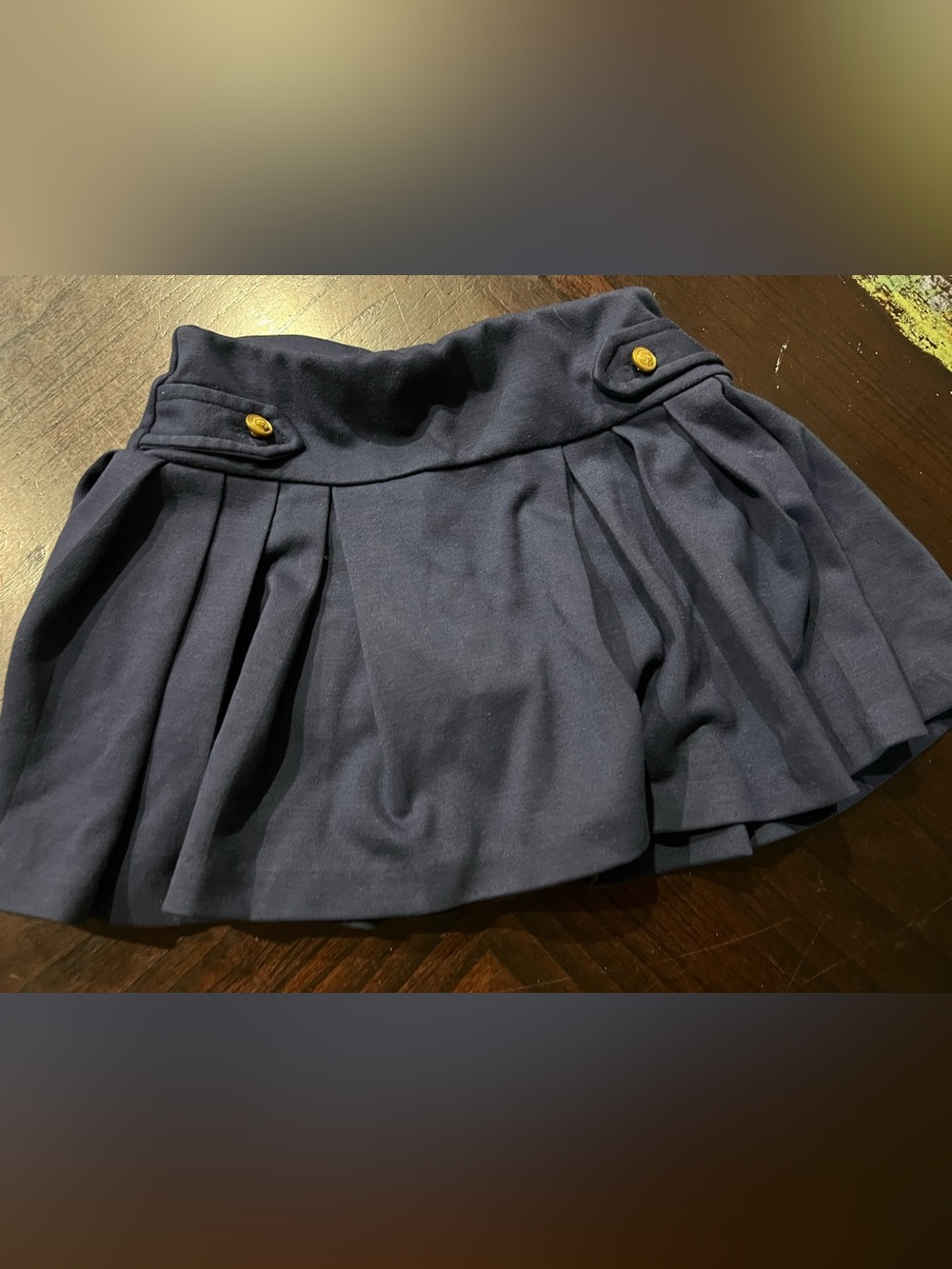 Toddler girls Ralph Lauren polo navy pleated skort size 4T